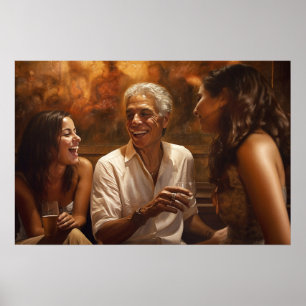 Nooit te oud om van de buena vida te genieten poster