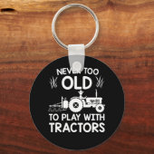 Nooit te oud spel met Tractors Farmer Sleutelhanger (Voorkant)
