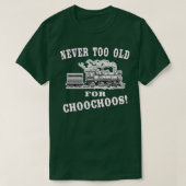 Nooit te oud voor choochoos rollend materieel t-shirt (Design voorkant)