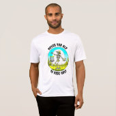 Nooit Te Oud Voor Discgolf | Skelet Werpen T-shirt (Voorkant volledig)