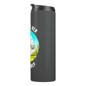 Nooit Te Oud voor Discgolf | Skelet Werpen Thermosbeker (Geroteerd rechts)