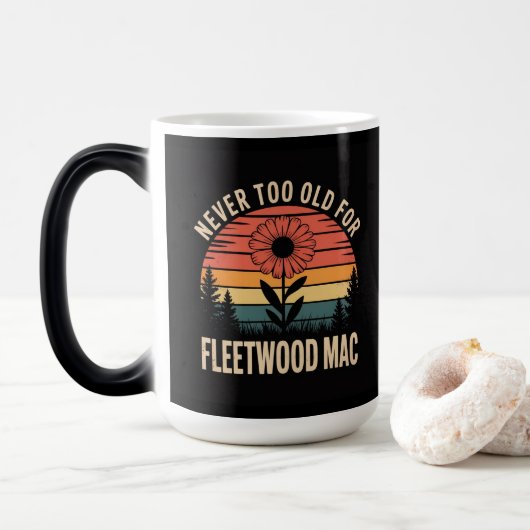 Nooit te oud voor Fleetwood Mac Magische Mok (Met donut)