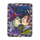 NOOIT TE OUD VOOR ROMANCE, HEKS & WARLOCK IN LIEFD MAGNEET (Verticaal)