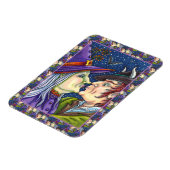 NOOIT TE OUD VOOR ROMANCE, HEKS & WARLOCK IN LIEFD MAGNEET (Linkerzijde)