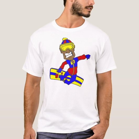 Nooit te oude Snowboard kerel T-shirt (Voorkant)