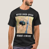 Nooit te snel zonder helm t-shirt (Voorkant)