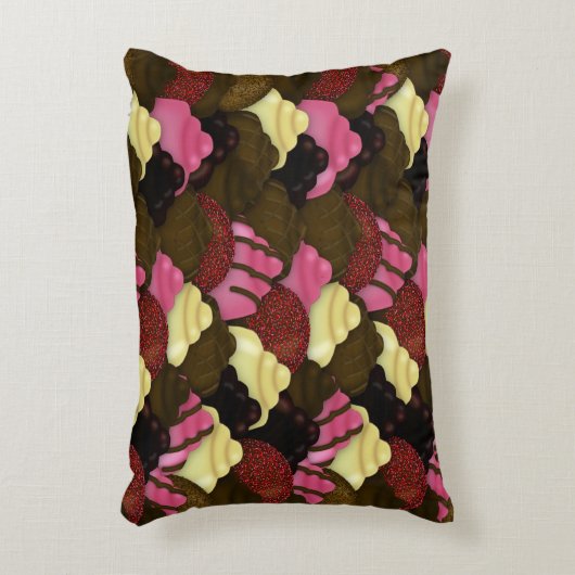 Nooit te veel chocolade - Valentijnsdag Snoep Accent Kussen (Voorkant(Verticaal))