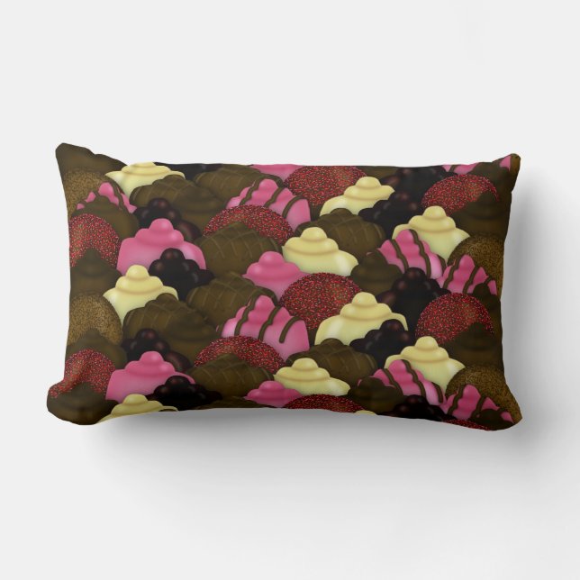 Nooit te veel chocolade - Valentijnsdag Snoep Kussen (Voorkant)