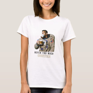 Nooit te veel koffie t-shirt