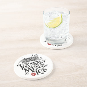 Nooit te veel Mannen (Hockey) Zandsteen Onderzetter