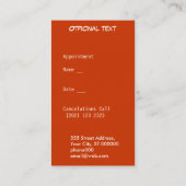 Nooit te veel MU Stripes    StAttorney Appointment Afsprakenkaartje (Achterkant)