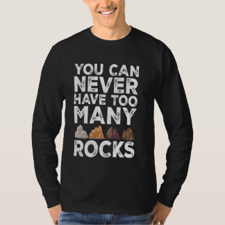 Nooit te veel rotsen verzamelen Funny Geo T-shirt