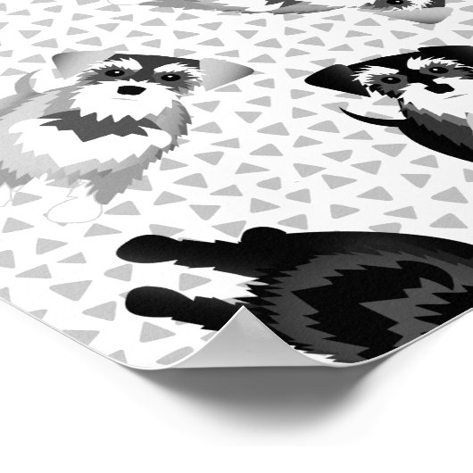 Nooit te veel Schnauzers Poster (Hoek)