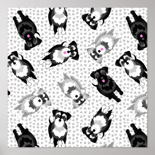 Nooit te veel Schnauzers Poster (Voorkant)