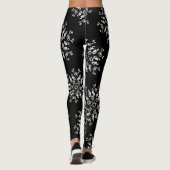 *~* Nooit te veel sneeuwvlokken zwart-wit Leggings (Achterkant)