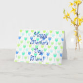 Nooit te veel tulpen Moederdag Kaart (Gele Bloem)