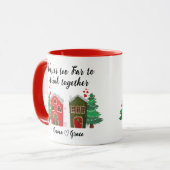 Nooit te ver om samen te Drinken | Kerstvriend Mok (Voorkant links)