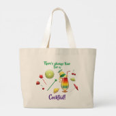 Nooit te vroeg altijd tijd voor een fruitstaart grote tote bag (Achterkant)
