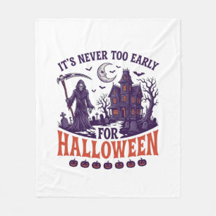 Nooit Te Vroeg Halloween Grim Reaper Geheime Kamer Fleece Deken