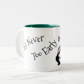 Nooit te vroeg Mok (Voorkant links)