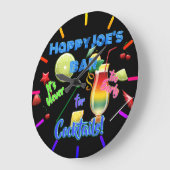 Nooit te vroeg voor Cocktails Neon op maat Grote Klok (Hoek)