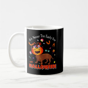 Nooit te vroeg voor halloween Snoep Basket Pumpkin Koffiemok