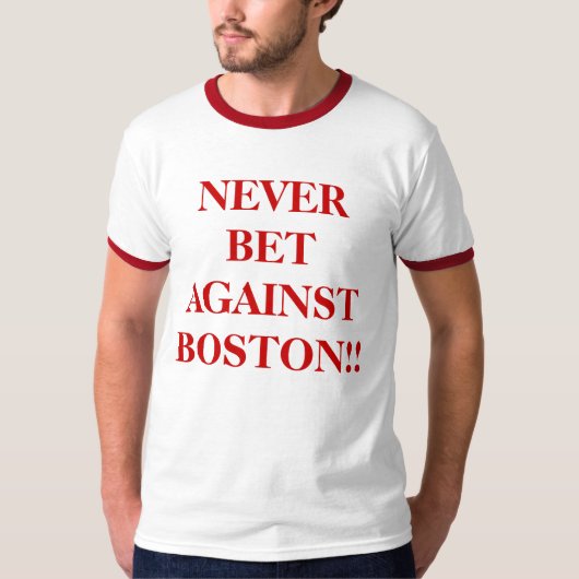 Nooit tegen Boston T-shirt (Voorkant)