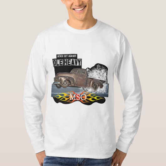 Nooit tegen Ole Heavy T-shirt (Voorkant)