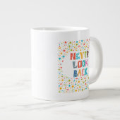 Nooit terugkijken grote koffiekop (Voorkant rechts)