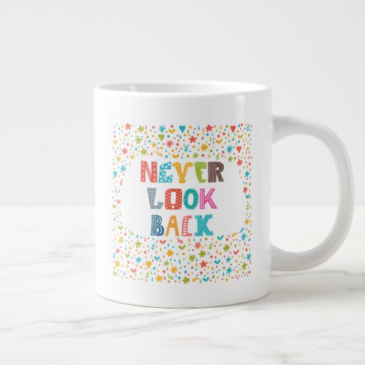Nooit terugkijken grote koffiekop (Rechts)