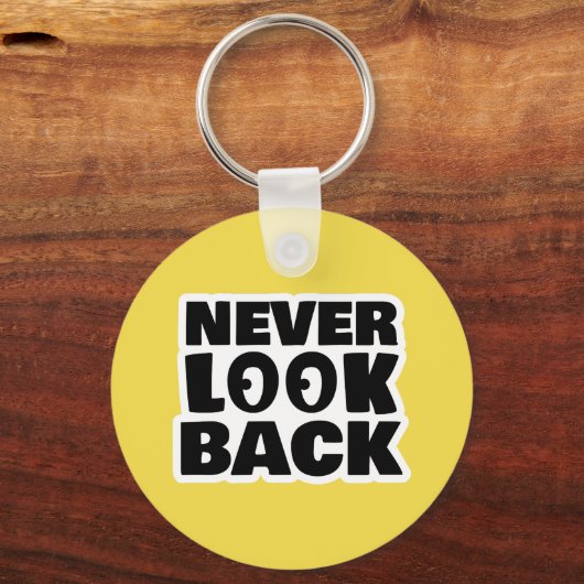 Nooit terugkijken sleutelhanger (Voorkant)