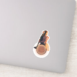 Nooit terugkijken sticker