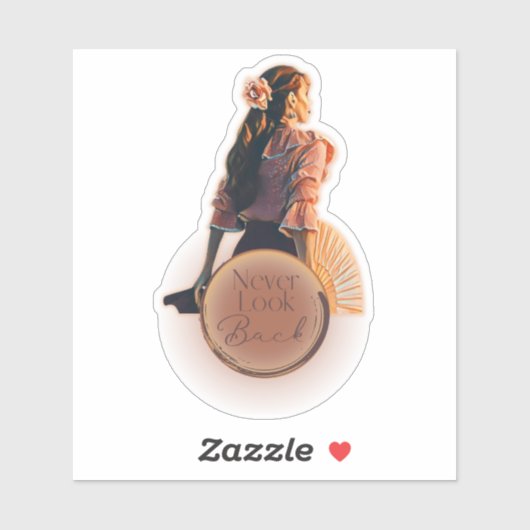 Nooit terugkijken sticker (Vel)