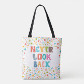 Nooit terugkijken tote bag (Achterkant)
