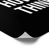 Nooit tevreden zijn - Gym, Hustle, Succes Poster (Hoek)