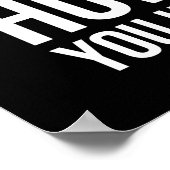 Nooit tevreden zijn poster (Hoek)