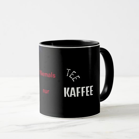 Nooit thee alleen koffie mok (Voorkant rechts)