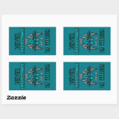 Nooit...TN Warrior Rechthoekige Sticker (Vel)