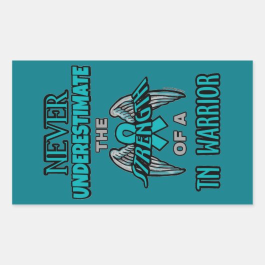 Nooit...TN Warrior Rechthoekige Sticker (Voorkant)