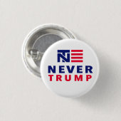 "NOOIT TRUMP" 1,25 inch Ronde Button 3,2 Cm (Voorkant /achterkant)