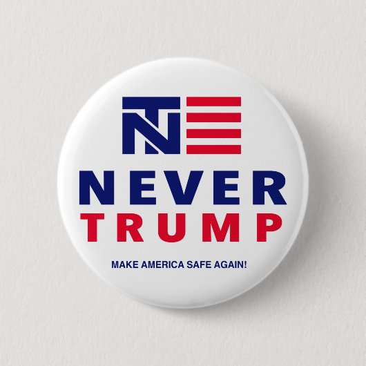 "NOOIT TRUMP" 2,25-inch Ronde Button 5,7 Cm (Voorkant)