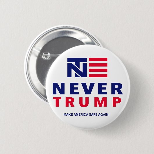 "NOOIT TRUMP" 2,25-inch Ronde Button 5,7 Cm (Voorkant /achterkant)