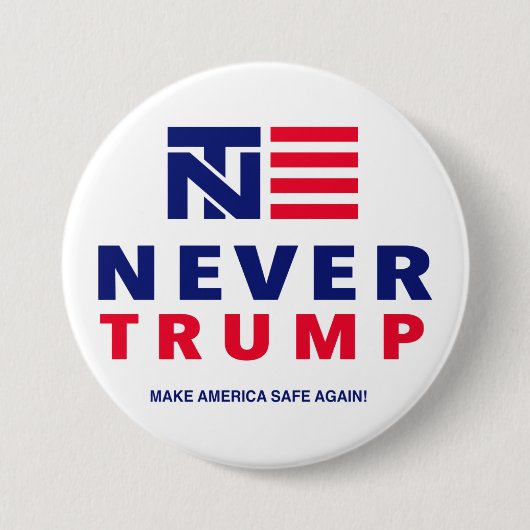 "NOOIT TRUMP" 3-inch Ronde Button 7,6 Cm (Voorkant)