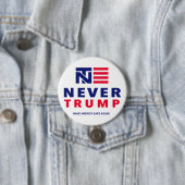 "NOOIT TRUMP" 3-inch Ronde Button 7,6 Cm (In situ)
