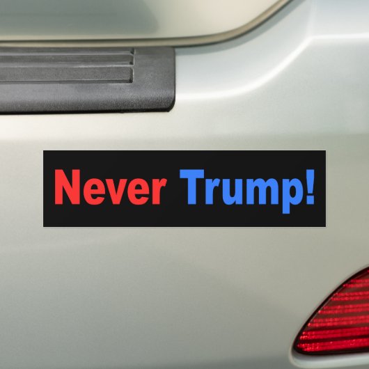 "NOOIT TRUMP!" BUMPERSTICKER (Op auto)