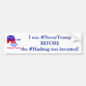 # Nooit Trump Bumpersticker (Voorkant)