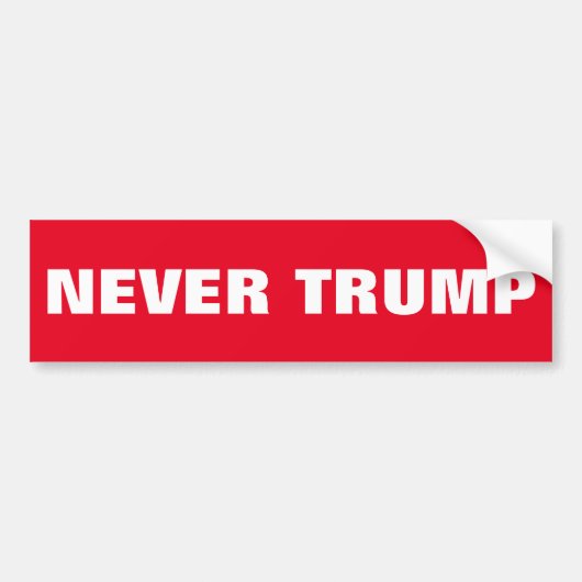 NOOIT TRUMP BUMPERSTICKER (Voorkant)