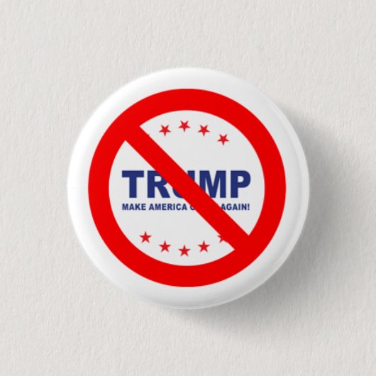 Nooit Trump-Button Ronde Button 3,2 Cm (Voorkant)