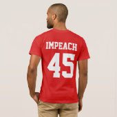 Nooit Trump Impeach 45 T-shirt (Achterkant volledig)