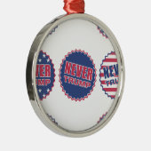 nooit trump metalen ornament (Rechts)